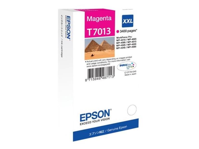 Epson Bläck Magenta T7013 XXL - WP4000/4500