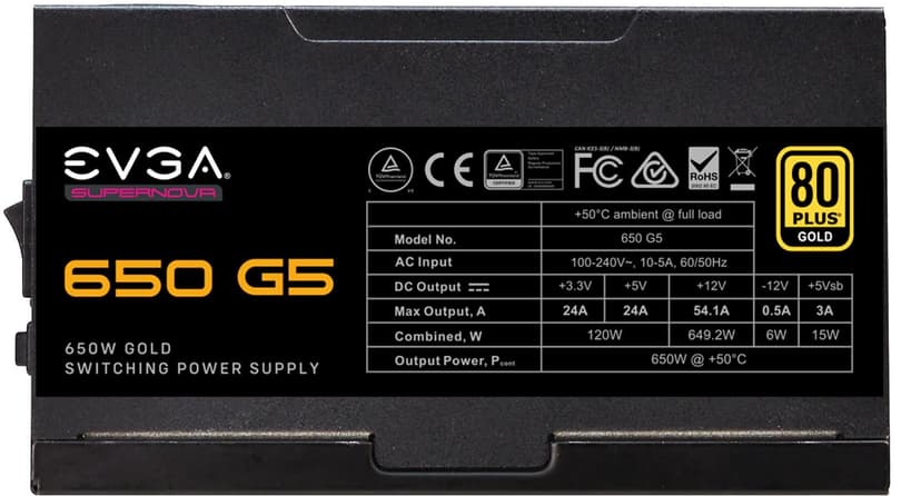 EVGA SuperNOVA 650 G5 650W 80 PLUS Gold