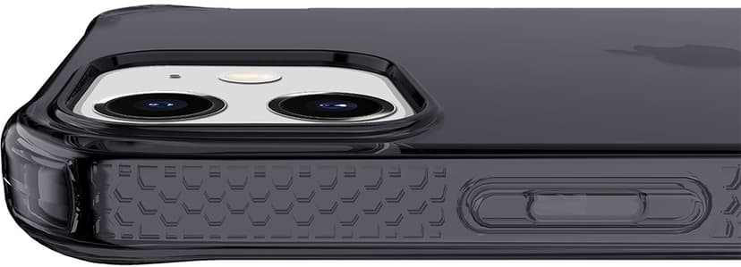 Cirafon Nano Clear Duo Drop Safe iPhone 12, iPhone 12 Pro Genomskinlig svart