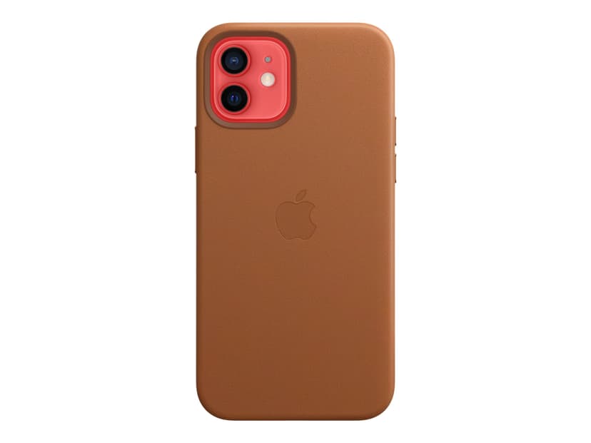Apple Leather Case with MagSafe iPhone 12, iPhone 12 Pro Sadelbrun