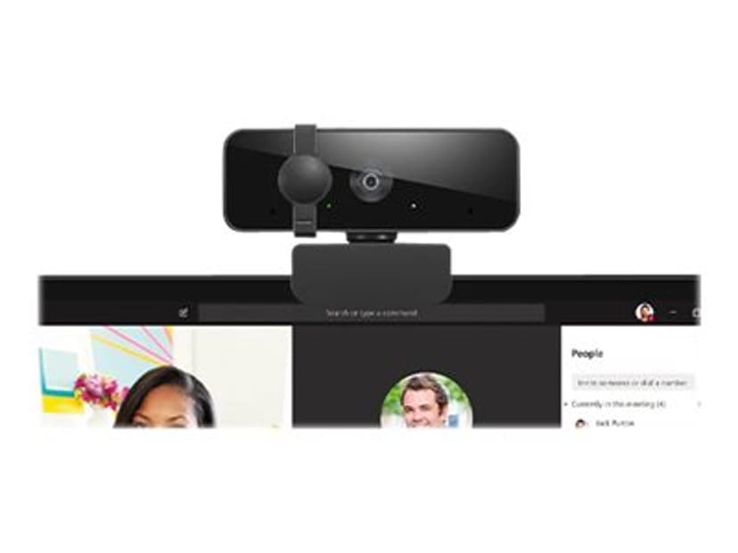 Lenovo Essential Full HD Webcam Webbkamera Svart