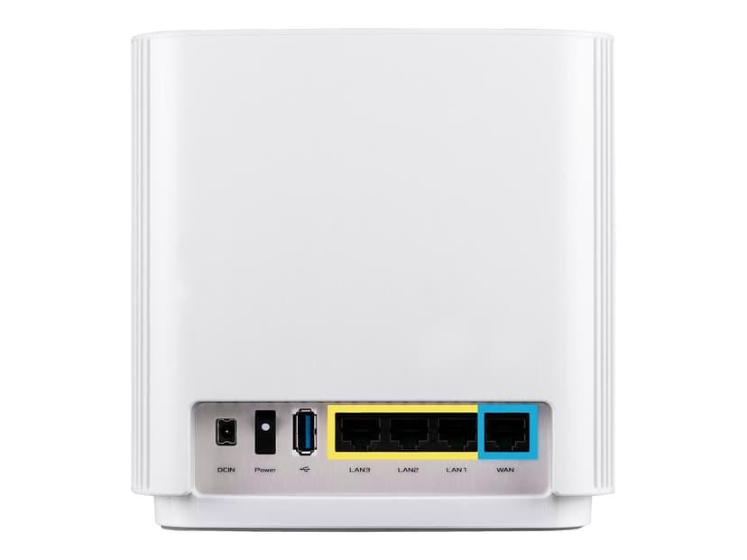 ASUS ZenWiFi AC CT8 / AC3000 WiFi Mesh System 1-pakkaus - Valkoinen