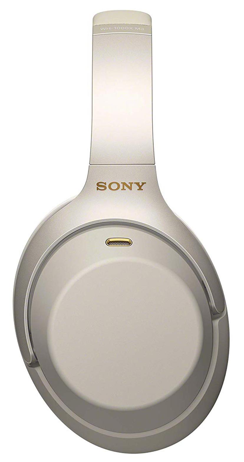 Sony WH-1000XM3 trådlösa hörlurar med mikrofon Hörlurar 3,5 mm kontakt Silver
