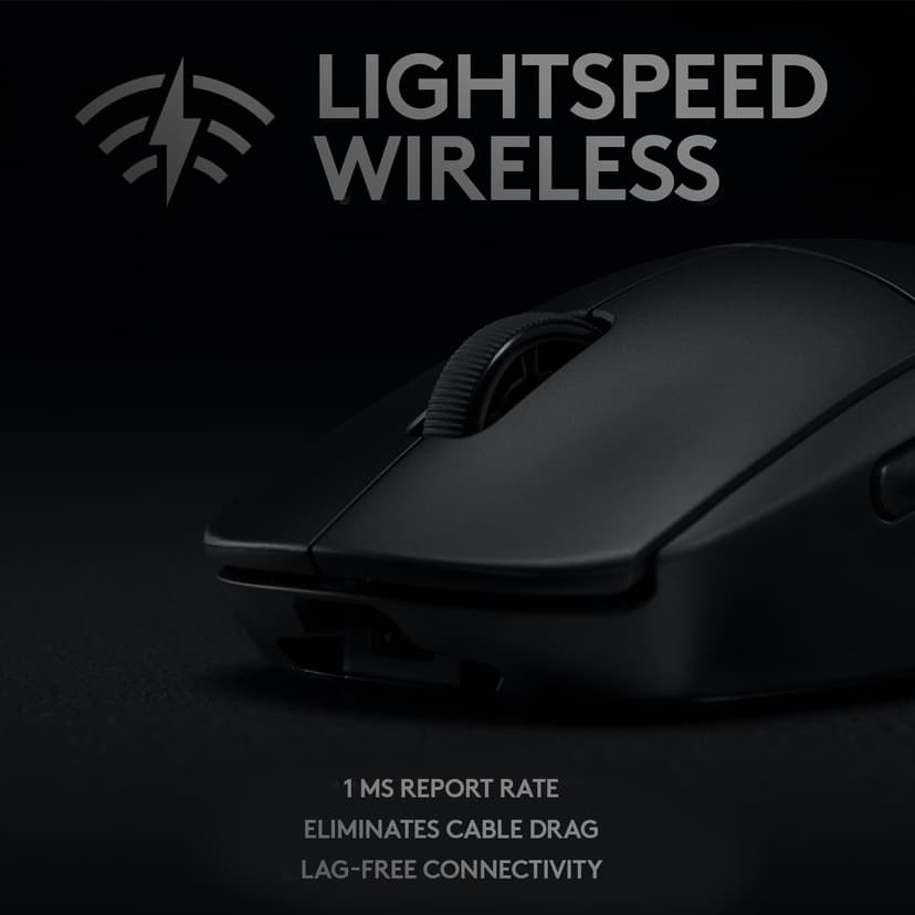 Logitech Gaming Mouse G Pro Wireless Trådløs 16,000dpi Mus Sort