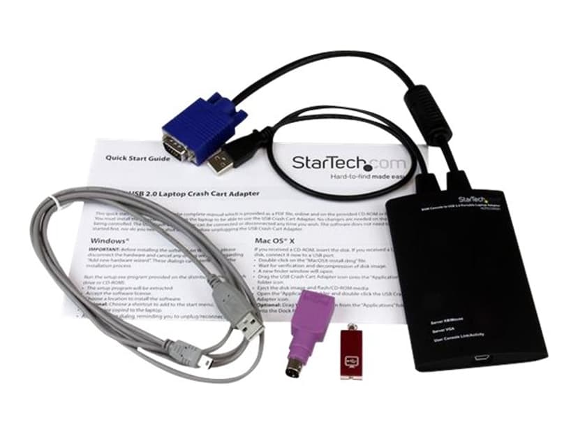 Startech KVM Console to USB 2.0 Portable Laptop Crash Cart Adapter