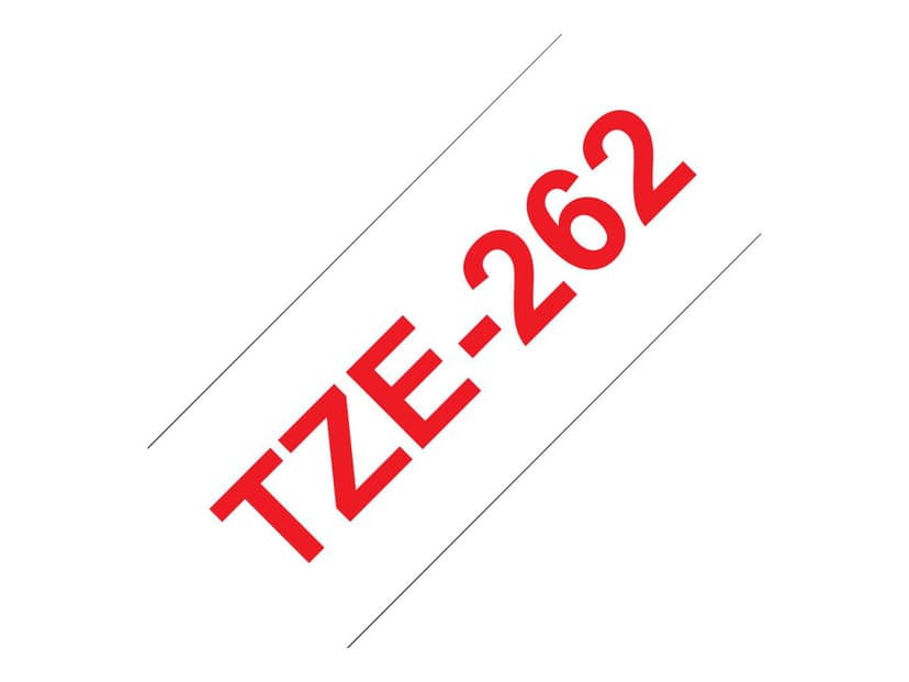 Brother Tape TZE-262 36mm Röd/Hvid