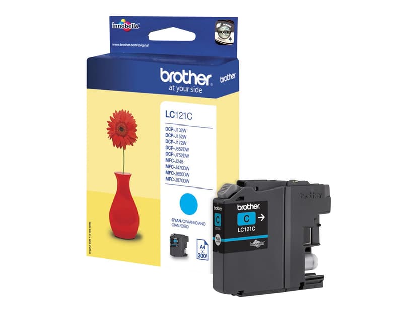 Brother Inkt Cyaan LC121C - DCP-J752DW