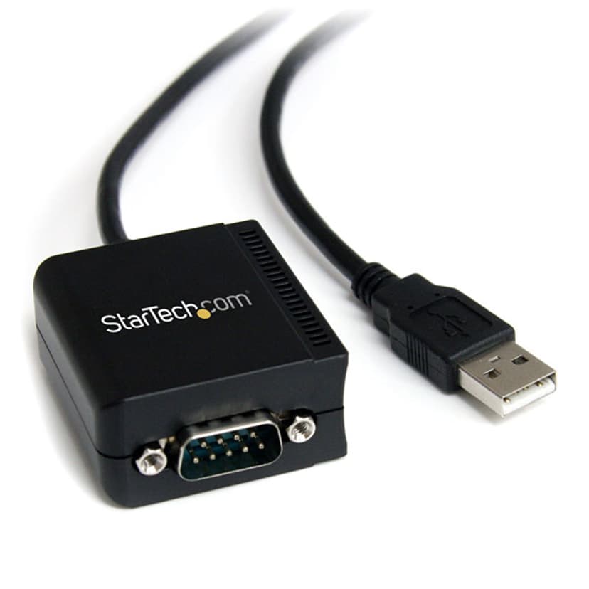 Startech 1 Port FTDI USB to Serial RS232 Adapter Cable with COM Retention Musta