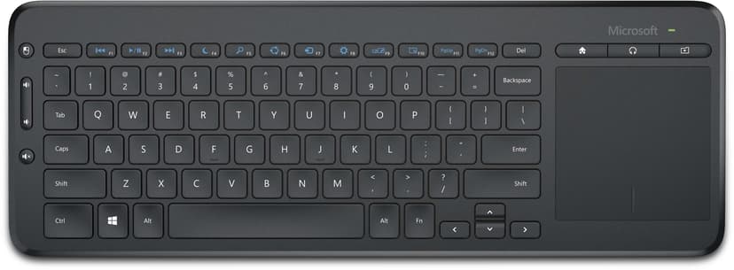 Microsoft All-in-One Trådløs Nordisk Sort Tastatur