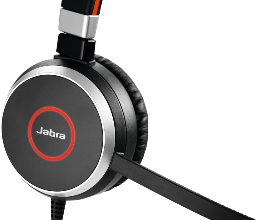 Jabra Evolve 40 MS Headset 3,5 mm-stekker, USB Skype for Business Stereo Zwart