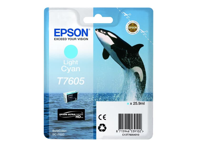 Epson Bläck Ljus Cyan T7605