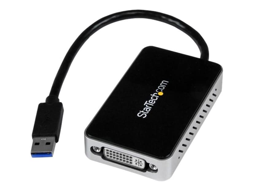 Startech USB 3.0 to DVI External Video Card Adapter with 1-Port USB Hub extern videoadapter 1920 x 1200 DVI, VGA