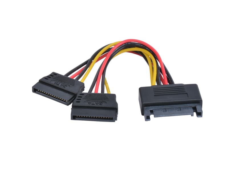 Prokord Power adapter 0.1m 15 pins Serial ATA-voeding Male 15 pins Serial ATA-voeding Female