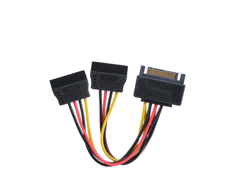 Prokord Power adapter 0.1m 15 pins Serial ATA-voeding Male 15 pins Serial ATA-voeding Female