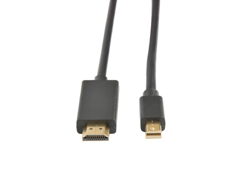 Prokord HDMI-kabel 2m DisplayPort Mini Hane HDMI Hane