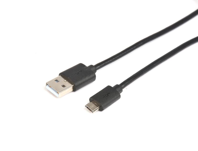 Prokord USB-kabel 1m 4-stifts USB typ A Hane Micro-USB Type B Hane