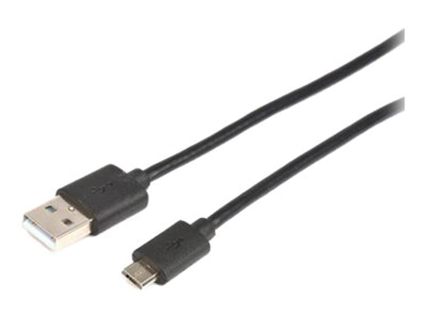 Prokord USB-kabel 0.5m 4-stifts USB typ A Hane 5-stifts mikro-USB typ B Hane