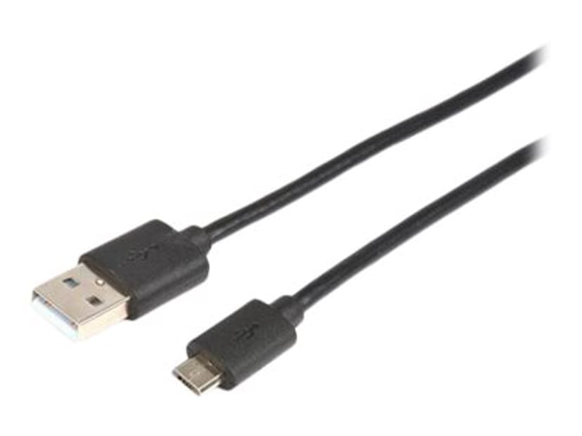 Prokord USB-kabel 2m 4-stifts USB typ A Hane 5-stifts mikro-USB typ B Hane