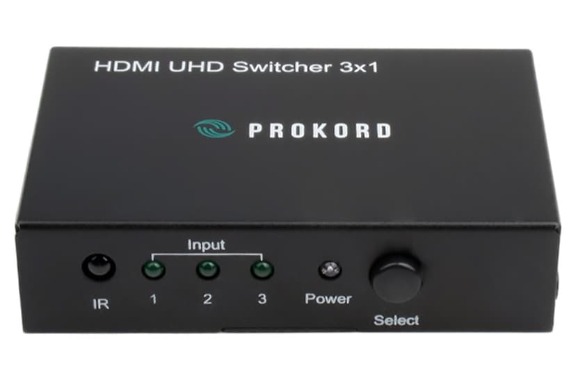 Prokord HDMI 2.0 3X1 Switch HDMI Hona HDMI Hona Svart