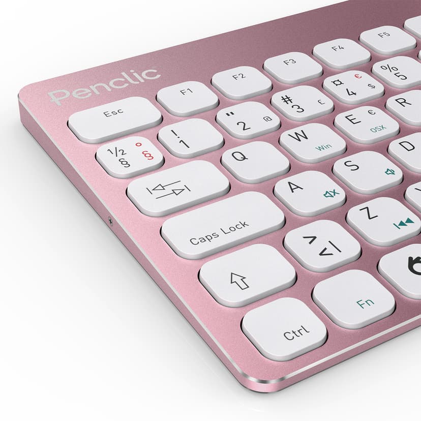Penclic Mini Keyboard C3 Pro Kabelansluten Svenska/finska Rosa Tangentbord