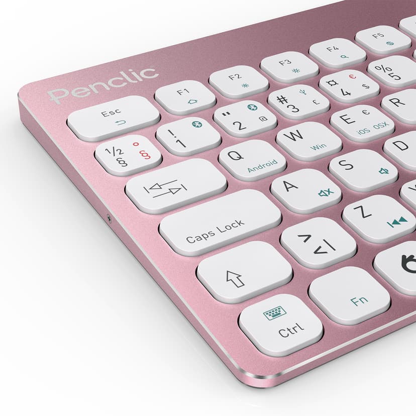 Penclic Mini Keyboard KB3 Pro Trådlös Svenska/finska Tangentbord Rosa