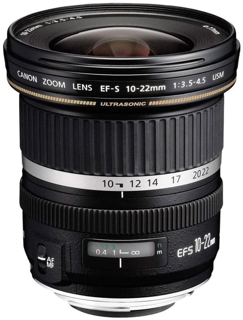 Canon EF-S laajakulmaobjektiivi zoomilla