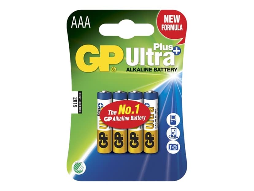 GP Power Batteri Ultra Plus Alkaline 4st AAA/LR03