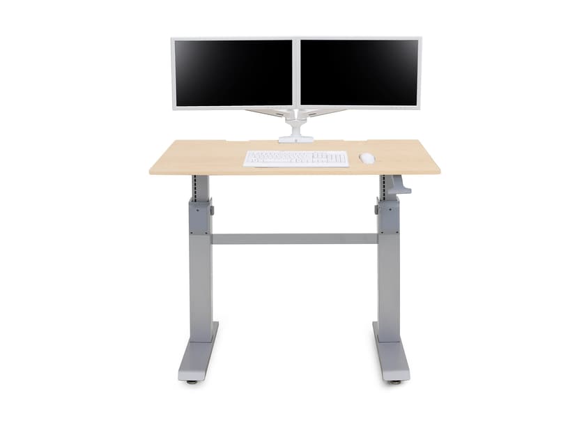 Ergotron Workfit-DL 48 Sit-Stand Desk Maple