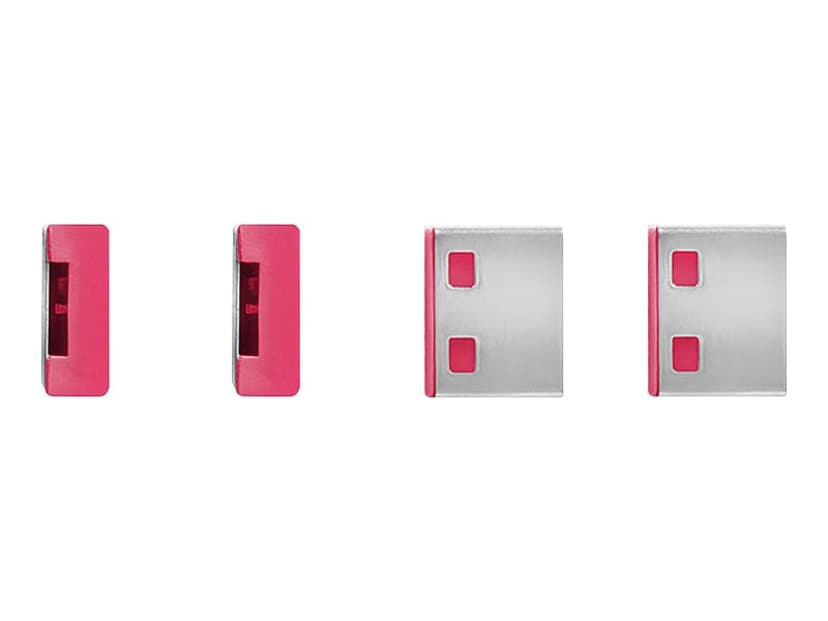 Lindy Port Blocker USB Pink 4-pack