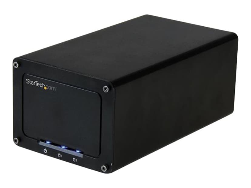 Startech Externt USB 3.1-kabinett (10 Gbps) för två 2,5" SATA-enheter