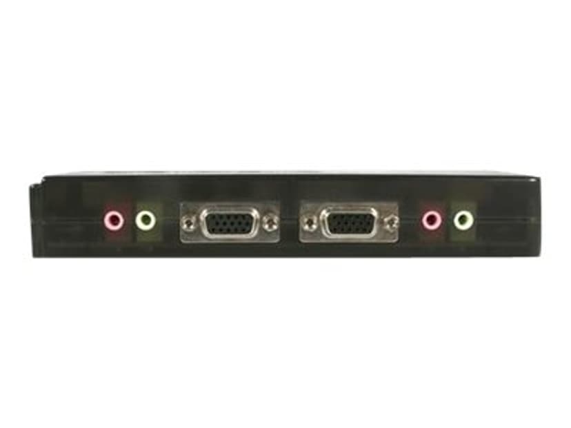 Startech 4 Port Black USB KVM Switch Kit with Cables and Audio