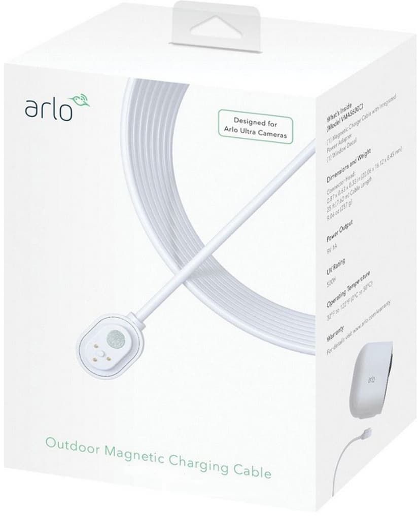 Arlo Ultra & Arlo Pro 3 Outdoor Magnetic Charging Cable 7.5m