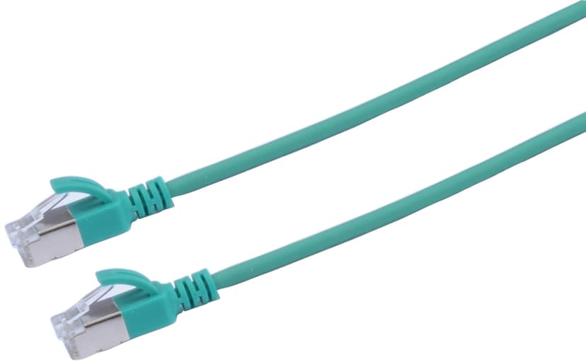 Prokord Tp-cable U/ftp Cat.6a Slim Lszh Rj45 1.5M Green RJ-45 RJ-45 CAT 6a 1.5m Grønn