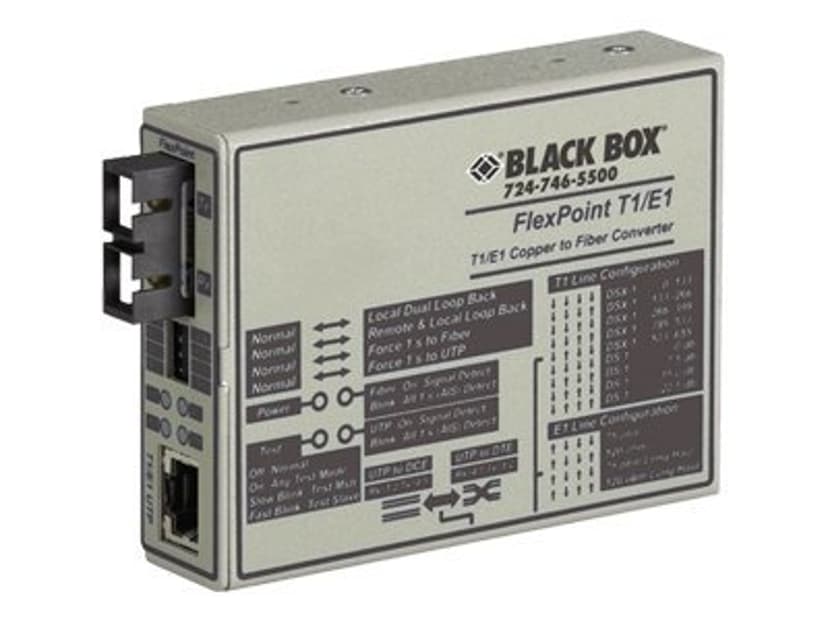 Black Box Flexpoint E1/T1 To Fibre Conver. -Single-m 28km SC