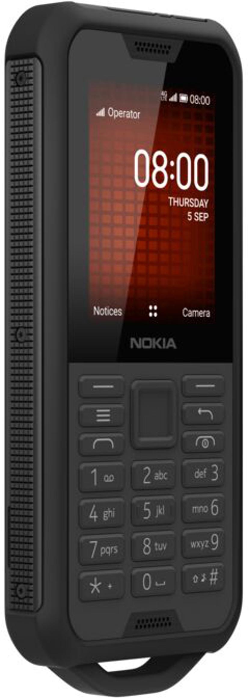 Nokia 800 Tough Dual-SIM (SIM1 og SIM2/MicroSD åbninger) Sort
