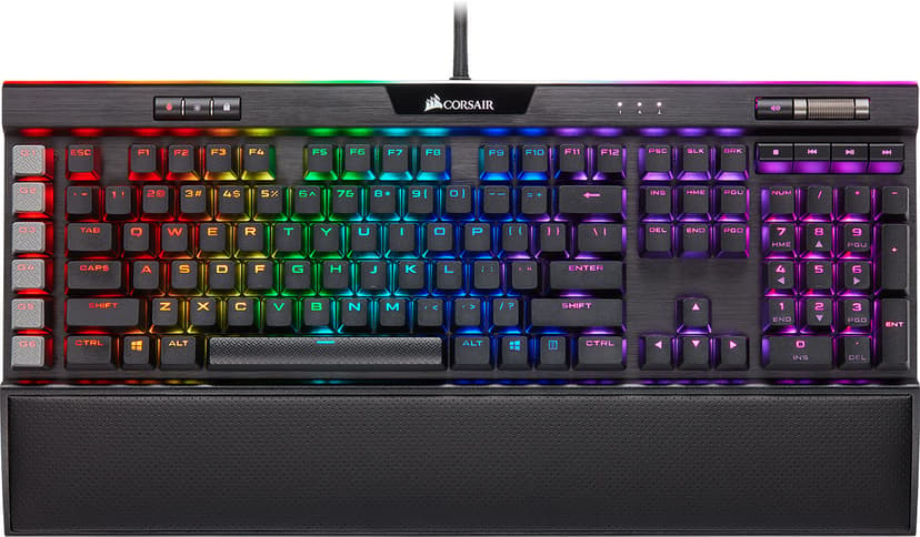 Corsair Gaming K95 RGB Platinum XT Kabling Nordisk Sort Tastatur