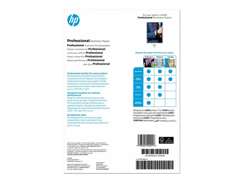 HP Papper Professional Glossy A4 200g Laserjet 150 Ark