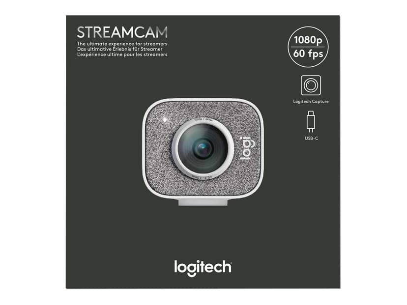 Logitech StreamCam USB-C 3.1 Gen 1 Webbkamera Vit