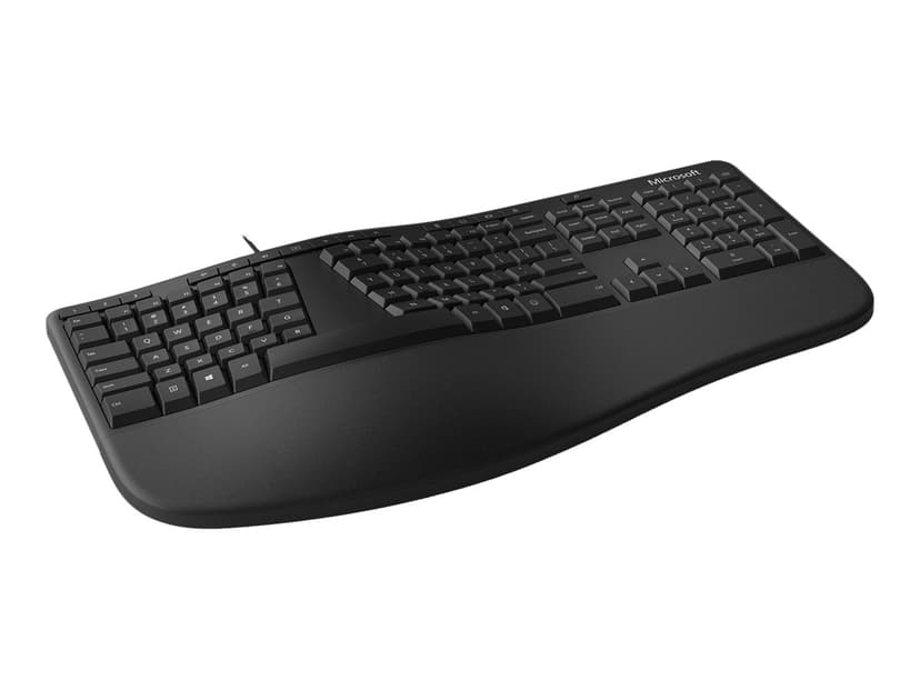 Microsoft Ergonomic Keyboard Kablet Nordisk Tastatur Svart