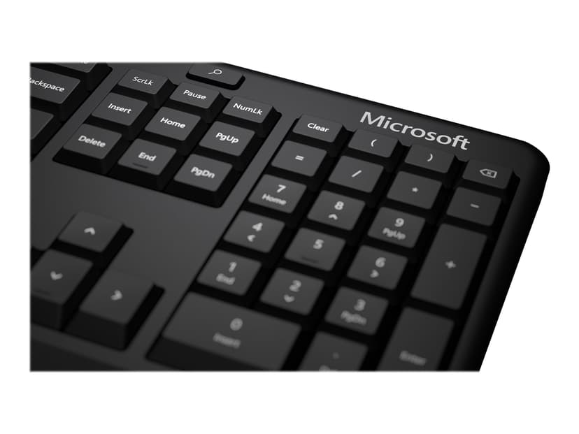 Microsoft Ergonomic Keyboard Kabelansluten Tangentbord Nordisk Svart