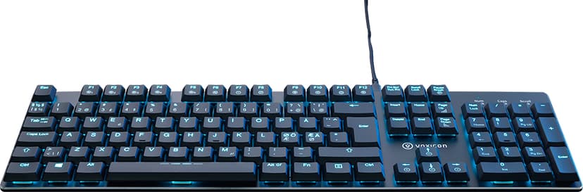 Voxicon Gaming Keyboard Gr8-9 Kabelansluten Nordisk Tangentbord