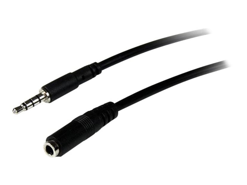 Startech 2m 3.5mm 4 Position TRRS Headset Extension Cable 2m Minitelefon 3,5 mm 4-pæl Han Minitelefon 3,5 mm 4-pæl Hun