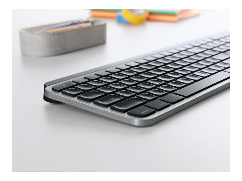 Logitech MX Keys for Mac Trådløs Nordisk Grå Tastatur