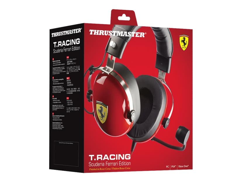 Thrustmaster T.Racing Scuderia Ferrari EDI PS4/Xb1/PC Headset 3,5 mm kontakt Stereo Röd