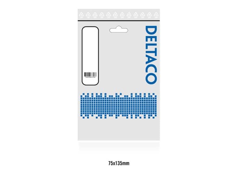 Deltaco Blæsereffekt-adapter 4-PIN intern strøm Han 3-PIN intern spænding Han