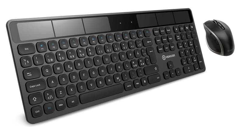 Voxicon Wireless Keyboard SO2WL+Pro Mouse DM-P20WL Sats med tangentbord och mus