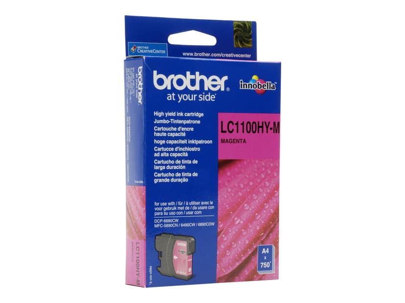 Brother Muste Magenta LC1100HYM 750 SIDOR