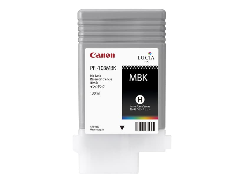 Canon Bläck Matt Svart PFI-103MBK - IPF-5100/6100