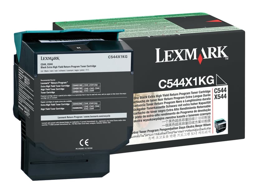 Lexmark Toner Svart 6k Return - C544/X544