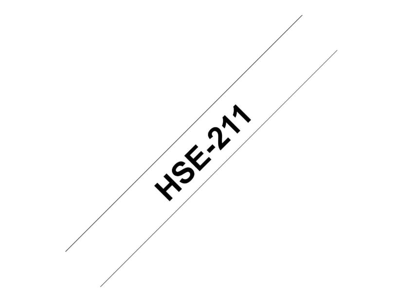 Brother Tape SHRINK HSE-211 5,8mm Sort/Hvid